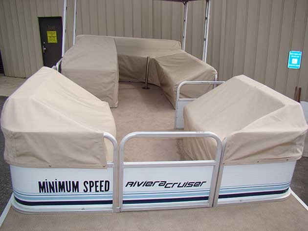 Overboard Designs Boat Covers Marine Upholstery And Canvas - Replacement Covers For Pontoon Boat Seats